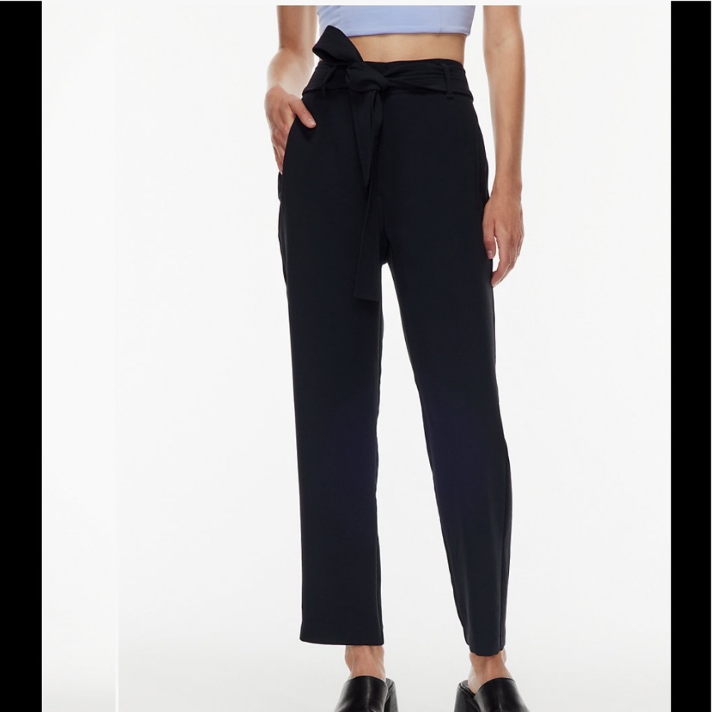 Aritzia Wilfred Tie front pant trousers